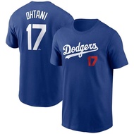 Áo Thun Tay Ngắn Ohtani Của Los Angeles Dodgers Baseball League 17# Áo Thun Nam Cổ Tròn Ôm Vừa Vặn M