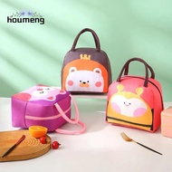 HOUMENG Large Capacity Cartoon Animal Thermal Bag with Aluminum Foil Thickened Lunch Box Bag Cute Portable Fridge Thermal Bag Kids
