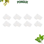 PONGUX 8pcs LED Strip Light Connector, COB Transparent COB Connector, Durable Solderless LED Connect