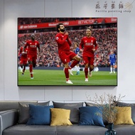 Perilla-การพิมพ์ผ้าใบแฟน Liverspool กองทัพแดงSalah ฟุตบอลดาวVan Dijkตกแต่งเมสซี่การพิมพ์ภาพวาดผ้าใบส