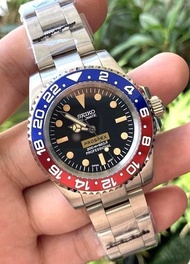 【訂制】藥膏面百事 Seiko mod 採用精工 NH35機械機芯 百事圈40mm 藍寶石玻璃 904L精鋼 附送精美錶盒