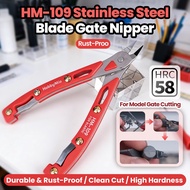 HOBBY MIO Stainless Steel Single Blade Gate Nipper HM-109 HRC58 High Hardness Model Cutting Pliers f