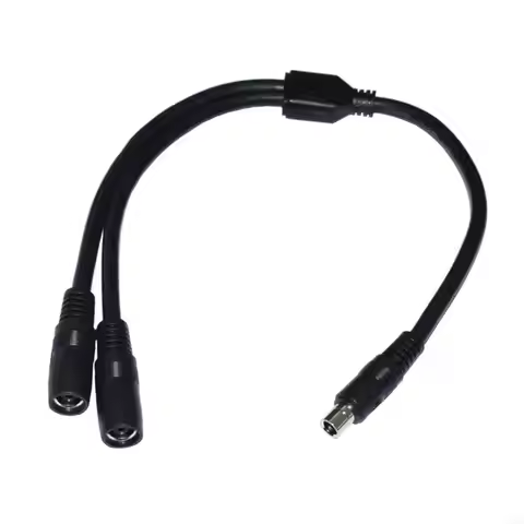DC8020 Y Splitter Adapter Cable 8.0mmx2.0mm 1 Male to 2 Female Power Cord 14AWG N0HC