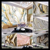 Gratis Ongkir Wallpaper Custom 3D Marble Wallpaper Dinding Marmer