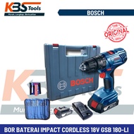 Bor Baterai Cordless impact 13mm 18V BOSCH GSB 180-Li - Bor Beton 13mm