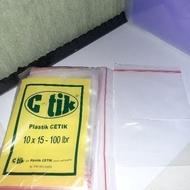 10x15 plastic clips (100pcs) plastic bag