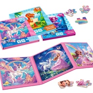 Unicorn Magnetic Puzzle for Children Ages 3-8, Magnetic Puzzle, Magnetic Sheet, Children's Jigsaw Pu