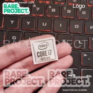 INTEL i7 GEN 10TH STICKER EMBLEM FLEXIBLE RESIN STICKER WATERPROOF SINGLE AUTOMOTIVE STICKER