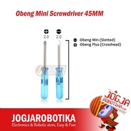 Obeng Mini Screwdriver 45MM-Minus/Slotted