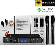 Original 2024 Kevler UM-200S Dual Channel Professional Wireless Microphone Mic with Li-ion Rechargea