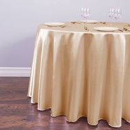 MISS Lan】ผ้าปูโต๊ะซาตินผ้าปูโต๊ะกลมหรูหราผ้าปูโต๊ะงานปาร์ตี้ผ้าคลุมโต๊ะกาแฟสีทองโต๊ะวินเทจส่วนบุคคลชายหาด
