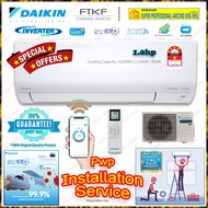 Save4.0 ((Pwp Install)) Daikin 1.0hp R32 Standard Inverter Aircond FTKF Series FTKF25C V1MF &amp; RKF25CV1M (WiFi) 1.0hp Inverter Wall Mounted Air Conditioner ((Smart Control)) 4 star Energy Rating SAVE 4.0
