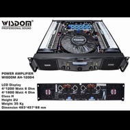 wisdom ah12004 ah-12004 ah 12004 power amplifier