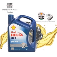 OLI SHELL HX7 HX 7 5W 40 5W40 Galon Original 100%