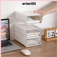 ORIENTLIIY Desktop Storage Box, Stack Combination Drawer Type Office File Storage Box, Fashion Porta