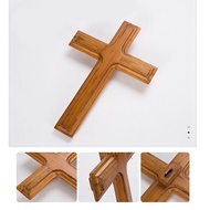 Wood Wall Mounted Cross Wooden Wall Cross Ideal Gift Decoration For Home Weddings Party Meditation