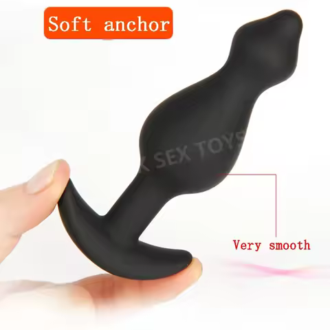 Silicone Mini Anal Plug for Beginners G-Spot Prostate Massager Butt Plug Dildos with Anal Beads Adul