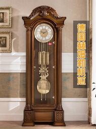 機械鐘錶德國赫姆勒機芯歐式落地鐘立式機械客廳座鐘實木雕花古典立鐘銅鐘