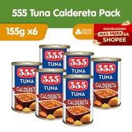 555 Tuna Caldereta 155g (Pack of 6pcs) - Healthy, High Protein, Vit A, No Preservatives