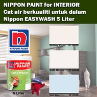 Nippon Paint EasyWash Interior collection 5 Liter Drifting Cloud 1035P / Soft Marion 1045P / Soft Bl