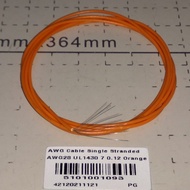 AWG28 AWG 28 1.4A 300V UL1430 AWM Kabel Serabut Single Stranded Orange
