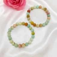 Gelang Batu Amazonite Asli ( Ketenangan - Keseimbangan Emosi ) Natural Amazonite Stone Bracelet