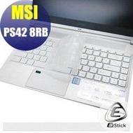 【Ezstick】MSI PS42 8RB 奈米銀抗菌TPU 鍵盤保護膜 鍵盤膜