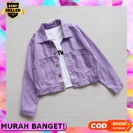 Women's Jacket Oversized Jeans Imported Jeans Jacket Lepis Girls Jumbo Rx258 Lilac Jeans Jacket Code