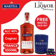 Martell VSOP 1 Litre - Round, Refined And Balanced Blend with 1 Martell Balut Dice Set
