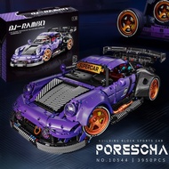KHEZI | ชุดโมเดลรถ Porsche 964 สีแดง ควบคุมด้วยไฟฟ้า  совместим с LEGO