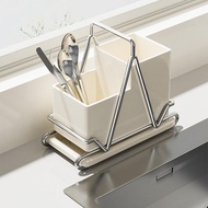 [mfnpqcn] Kitchen Utensil Holder, Cutlery Organizer, Large Capacity, Cutlery Drainer, Spoon And Fork