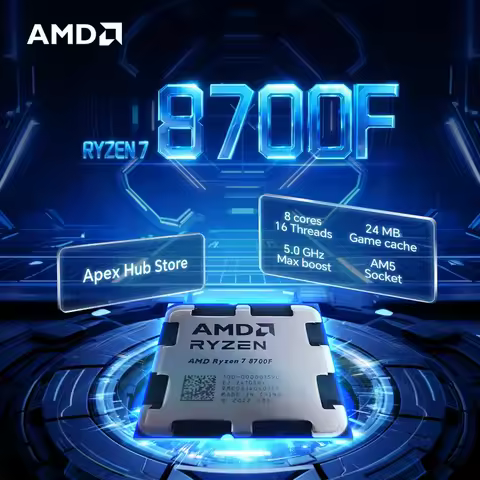 NEW AMD Ryzen 7 8700F 8-Core 16-Thread AM5 Applicable to B650 4.1GHz 65W 4NM L3=16M R7 8700F Gaming 
