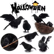 Halloween Simulation Crow Black Feather House Decoration Monster Ball Haunted House Decoration Party