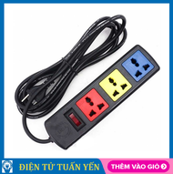 Ổ cắm LiOA 3D32N/3D33N/3D52N 2200W đa năng 3 lỗ 3 chấu dây dài 3M/5M - Hàng chính hãng
