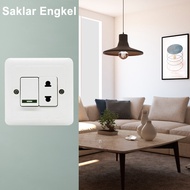 Saklar Lampu Inbow / Saklar Seri Engkel Stop Kontak / Saklar Inbow Series Warna Putih