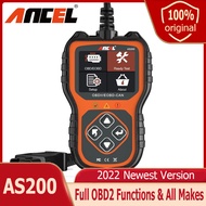 ANCEL AS200 เครื่องสแกนเนอร์ OBD2ตรวจสอบข้อมูลสตรีม I/m รับข้อมูลได้อ่านรหัส Fualt ชัดเจนตัวอ่านรหัส