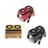 Metal Dual Cooling Fan 4985 1717 Motor Heat Sink for 1/5 Trxs X-Maxx 6S 8S Arrma KRATON RC Car Upgra