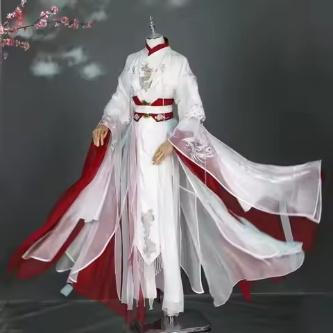 Xie Antiquities Suit Prince Yueshen Lian Red And White Antiquities Hanfu Halloween Cos Cosplay Women