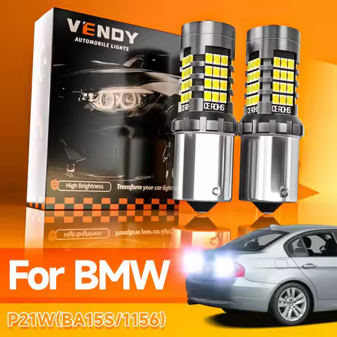2pcs LED Reverse Light Blub Backup Lamp P21W BA15S 1156 Canbus No Error For BMW E46 E90 F30 F80 E36 