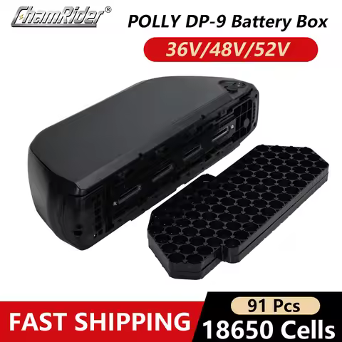 ChamRider Polly 9 Battery box 48V Ebike 52V Battery Case 36V Battery Housing Downtube 10S9P 13S7P 14