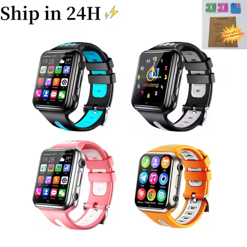 Kids Smart Watch for Children GPS Positioning Phone Watch 4G Sim Card SOS Call APP Store Dual Camera