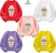 Combo 3 Áo Sweater bé trai va bé gái in hình labubu man chrete  từ 6kg-32kgATD13