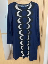 Marimekko dark blue long dress