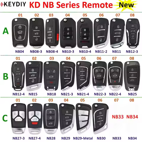 KEYDIY NB Series Remote Car Key NB04 NB08 NB10 NB11 NB12 NB15 NB18 NB21 NB22 NB25 NB27 N28 N29 NB30 