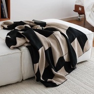 codNordic Geometric Knitted Blanket And Throw Luxury Beds Sofa Decorative Cover Home Warm Nap Shawl 