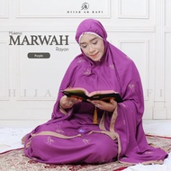 mukena dewasa rayon bordir mukenah marwah arrafi - purple