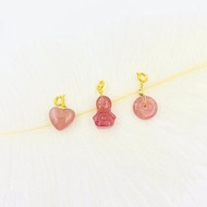 紅草莓吊飾 | 水晶手串 | 水晶手鏈 | 水晶手鍊 | 水晶吊飾