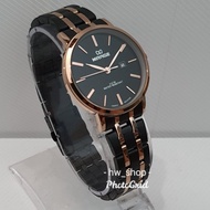 Jam Tangan Wanita Mirage 8734 Hitam List Rosegold