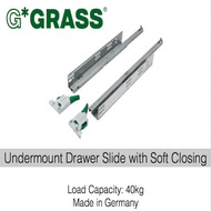 Grass Undermount Soft Closing Single / Full Extension Slide / Drawer Track / Drawer Slide / Soft Clo