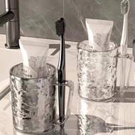 1pcs, 300ml/10.15oz, Glacier Pattern Mouthwash Cup with Handle, Mouth Cup Tooth Cylinder, Thickened 